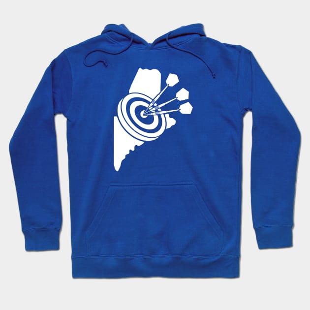 MAINE DARTBOARD Hoodie by MarkBlakeDesigns